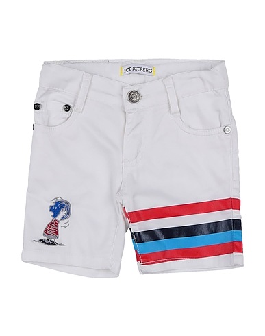ICE ICEBERG Shorts & Bermuda White 97% Cotton, 3% Elastane