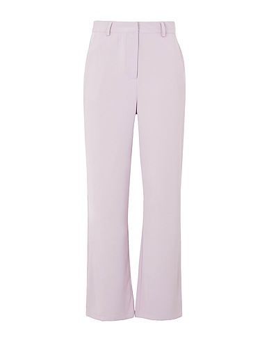 8 by YOOX Casual trouser CRÊPE HIGH-WAIST FLARED PANTS
 Lilac 100% Polyester