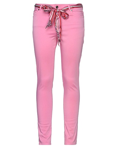 CRISTINAEFFE Casual trouser Pink 98% Cotton, 2% Elastane, Viscose