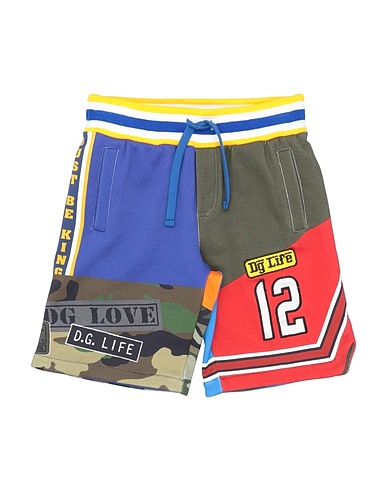 DOLCE&GABBANA Shorts & Bermuda Military green 100% Cotton, Elastane