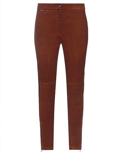 BELSTAFF Casual pants Brown 100% Lambskin