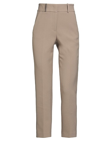 PESERICO Pantalone Khaki 64% Poliestere, 27% Viscosa, 6% Cotone, 3% Elastan