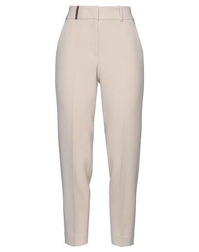 PESERICO Pantalone Avorio 64% Poliestere, 27% Viscosa, 6% Cotone, 3% Elastan