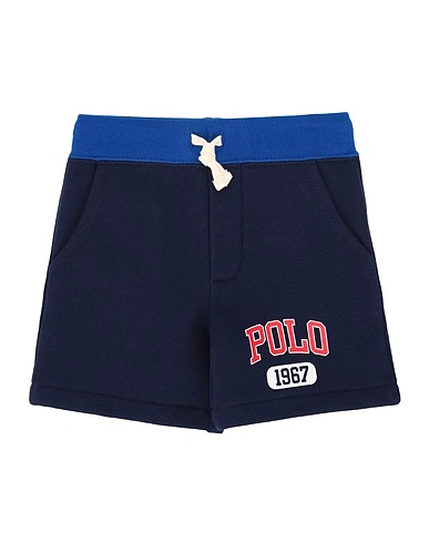 POLO RALPH LAUREN ショートパンツ＆バミューダパンツ Logo Fleece Pull-On Short
 ミッドナイトブルー コットン 84% / ポリエステル 16%