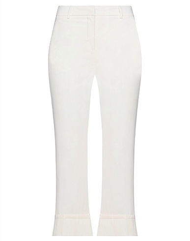 L' AUTRE CHOSE Casual pants Ivory 97% Cotton, 3% Elastane