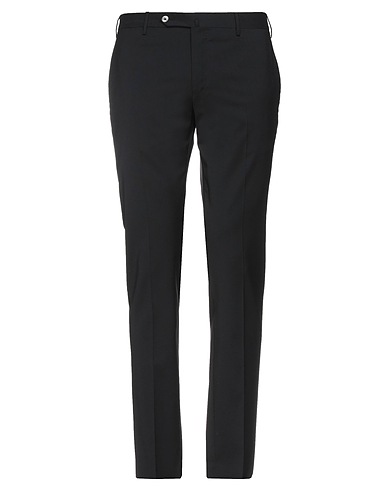 PT Torino Casual trouser Black 54% Polyester, 44% Wool, 2% Elastane