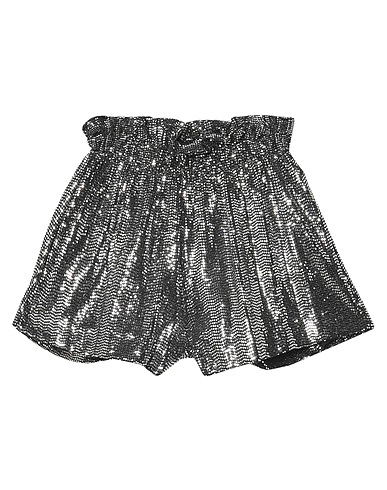 ANIYE BY Shorts & Bermuda Silver 91% Polyamide, 5% Elastane, 4% Metallic fiber