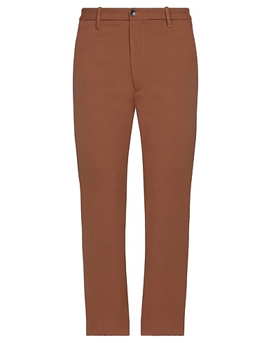 NINE IN THE MORNING Casual pants Brown 72% Wool, 20% Polyamide, 8% Elastane