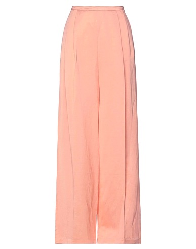 SEMICOUTURE Casual pants Salmon pink 40% Viscose, 33% Linen, 27% Acetate