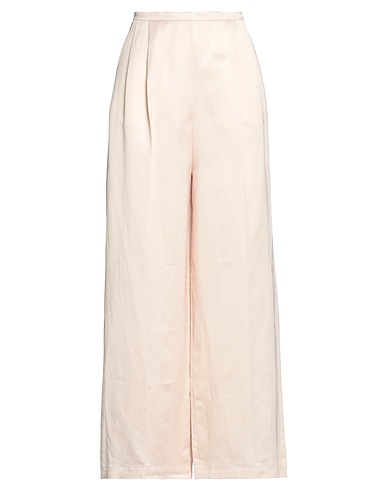 SEMICOUTURE Casual trouser Beige 40% Viscose, 33% Linen, 27% Acetate