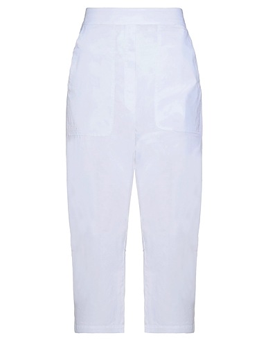 SEMICOUTURE Casual trouser White 79% Cotton, 18% Polyamide, 3% Elastane