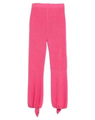 Off-white Woman Pants Fuchsia Size 6 Viscose, Cashmere, Polyester, Silk In Pink