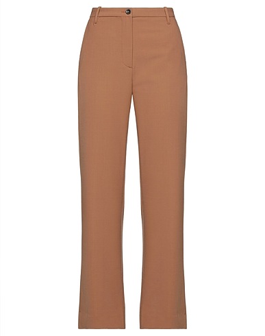 NINE IN THE MORNING Casual pants Camel 53% Polyester, 44% Wool, 3% Elastane