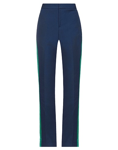 WALES BONNER Casual trouser Blue 100% Viscose, Cotton, Polyamide