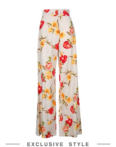 FKSP x YOOX Casual pants Ivory 70% Rayon, 30% Linen