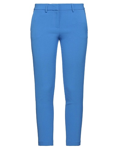 SIMONA CORSELLINI Casual trouser Slate blue 63% Polyester, 27% Viscose, 7% Cotton, 3% Elastane