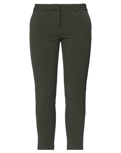 SIMONA CORSELLINI Pantalone Verde scuro 63% Poliestere, 27% Viscosa, 7% Cotone, 3% Elastan