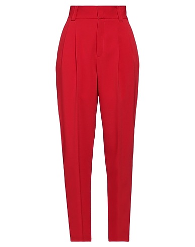 REDValentino Casual trouser Red 49% Acetate, 47% Viscose, 4% Elastane