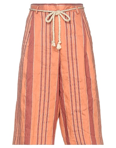 FORTE_FORTE Shorts & Bermuda Rosa antico 86% Lino, 8% Seta, 6% Poliestere metallizzato