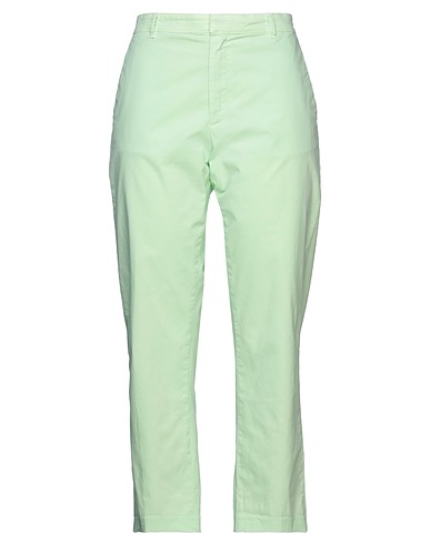 HAIKURE Casual trouser Light green 97% Cotton, 3% Elastane