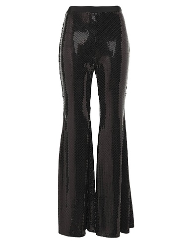 AMEN Pantalone Nero 100% Poliestere, Viscosa, Cotone
