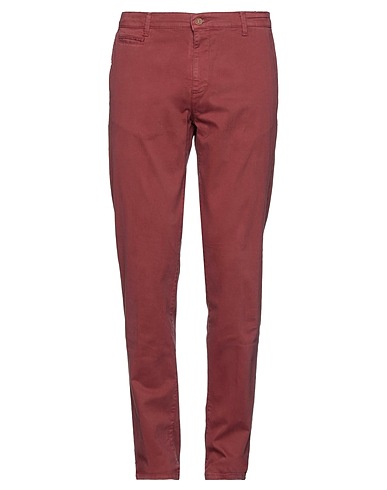 LIU •JO MAN Casual trouser Burgundy 97% Cotton, 3% Elastane