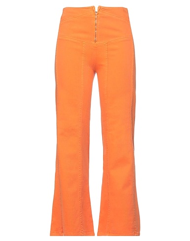 ALBERTA FERRETTI Casual trouser Orange 97% Cotton, 3% Elastane