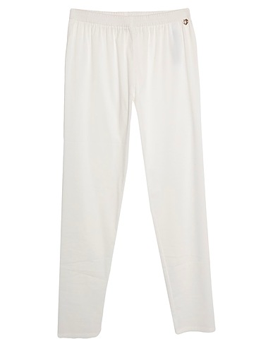 TWINSET Casual trouser White 67% Cotton, 30% Polyester, 3% Elastane