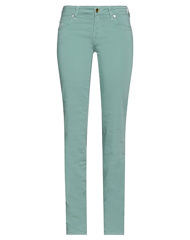 JACOB COHЁN Casual pants Sage green 97% Cotton, 3% Elastane