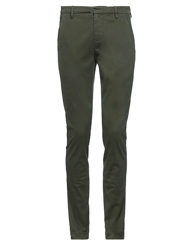 DONDUP Casual trouser Green 98% Cotton, 2% Elastane