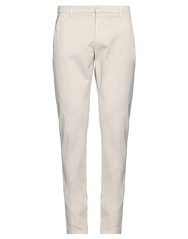 DONDUP Casual trouser Off white 98% Cotton, 2% Elastane