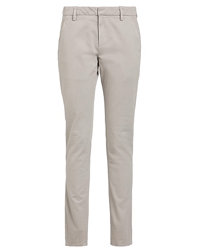 DONDUP Casual trouser Light grey 98% Cotton, 2% Elastane