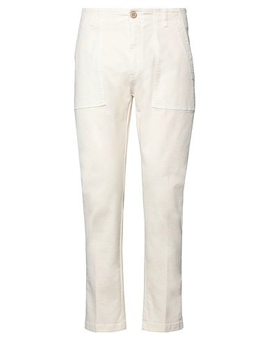 DEPARTMENT 5 Casual trouser Cream 98% Cotton, 2% Elastane