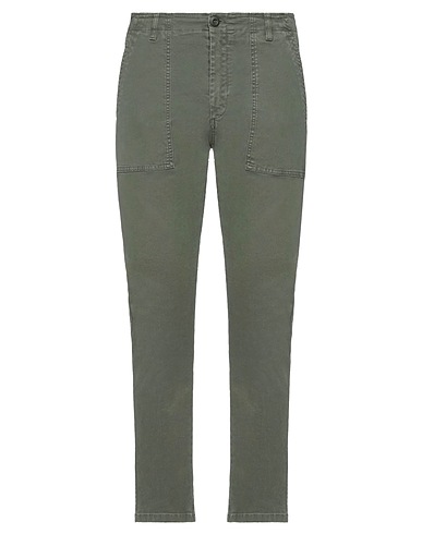 DEPARTMENT 5 Casual trouser Military green 98% Cotton, 2% Elastane