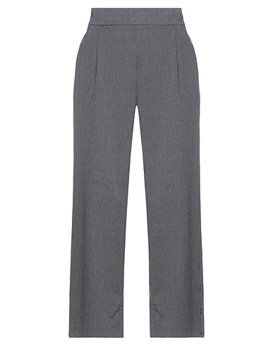 MANILA GRACE Hosen Grau 44% Leinen, 42% Polyester, 14% Baumwolle