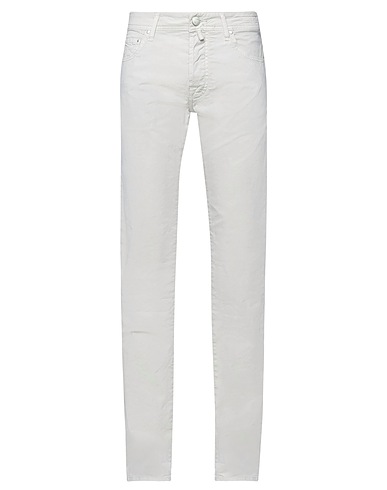 JACOB COHЁN Casual pants Light grey 96% Cotton, 4% Elastane