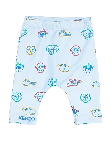KENZO KIDS Casual pants Sky blue 100% Organic cotton