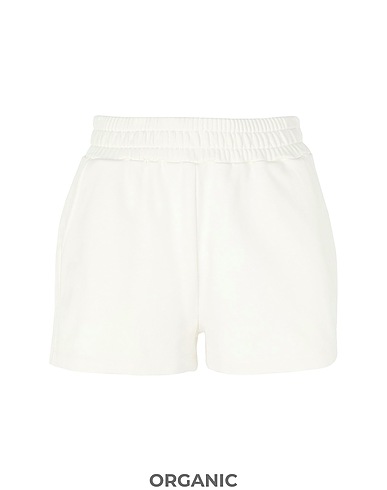 8 by YOOX Shorts & Bermuda ORGANIC JERSEY PULL-ON SHORTS
 Ivory 100% Organic cotton
