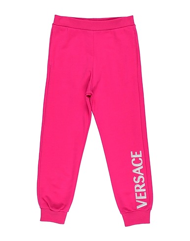 VERSACE YOUNG Casual trouser Fuchsia 100% Cotton, Elastane