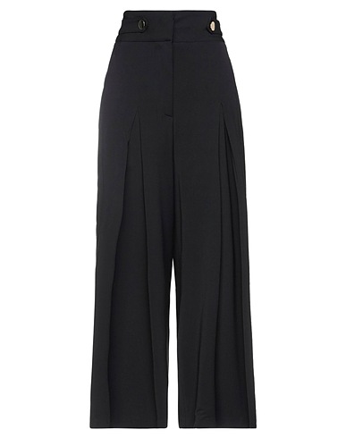 SIMONA CORSELLINI Pantalon Noir 98% Viscose, 2% Élasthanne