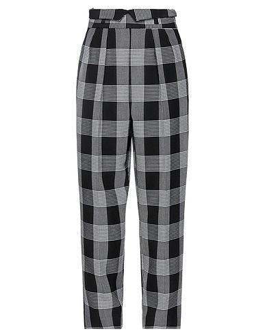 SIMONA CORSELLINI Casual trouser Black 68% Polyester, 28% Viscose, 4% Elastane