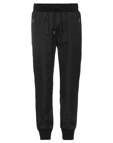 DOLCE&GABBANA Casual trouser Black 40% Polyester, 39% Acrylic, 21% Polyamide, Silk, Elastane