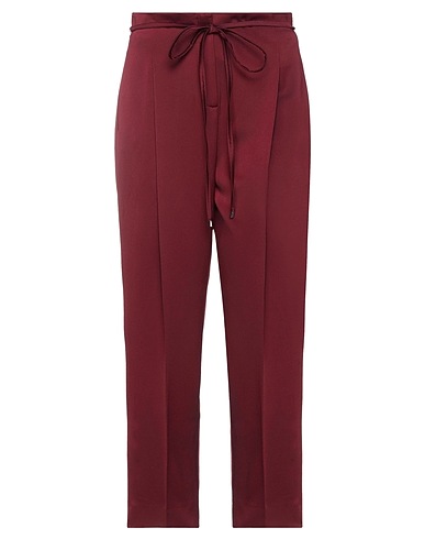MARELLA Casual pants Burgundy 100% Polyester