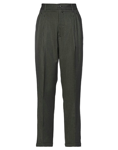 HIGH Casual pants Military green 98% Virgin Wool, 2% Elastane