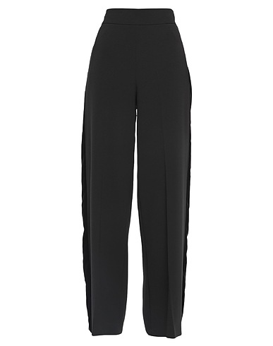 CLIPS Casual trouser Black 94% Polyester, 6% Elastane, Cotton