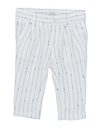 LE BEBÉ Casual pants White 50% Linen, 47% Cotton, 3% Polyamide