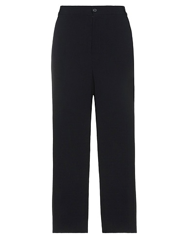 GOLD CASE Casual trouser Black 70% Acetate, 30% Viscose
