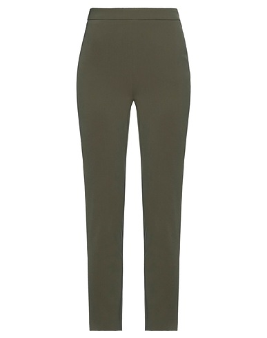 BOUTIQUE MOSCHINO Casual trouser Military green 90% Polyester, 10% Elastane