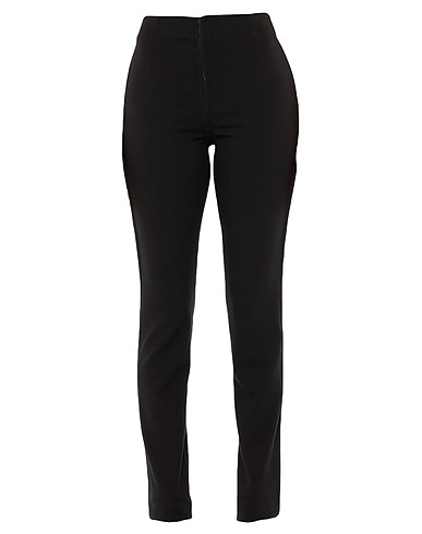 ANN DEMEULEMEESTER Casual pants Black 56% Rayon, 38% Wool, 6% Elastane