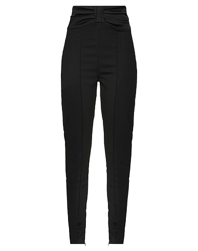 NINEMINUTES Casual trouser Black 64% Polyester, 33% Rayon, 3% Elastane, Viscose